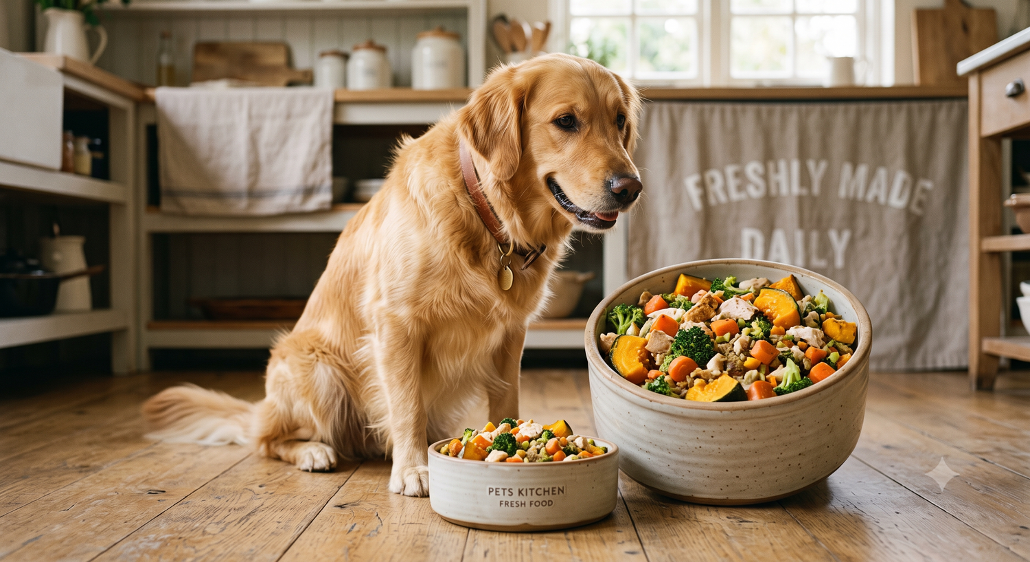Freshly Made Dog food Beef and Chicken