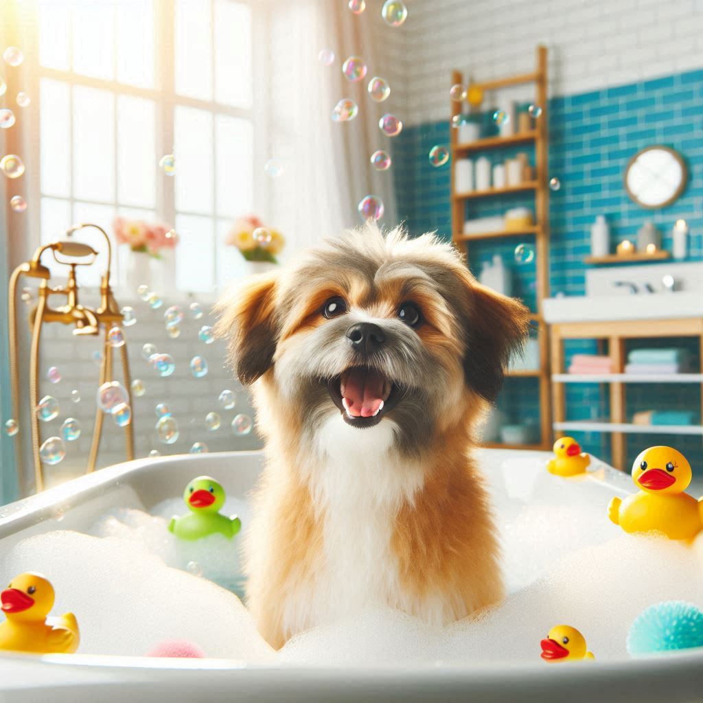 Small dog Bath and Blow Dry  Basic (inc Wash Blow & ear clean)