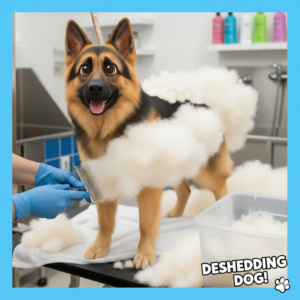 De-Shedding Large Dog / Wash /Blowdry Includes 1/2 Hour De-shedding time