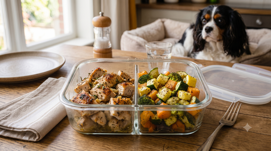 Roast Chickenf with Sweet Potatoes Carrots  Zucchini  500g Freshly made (Dog Food)